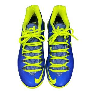 Nike KD v5 Elite Superhero Size 7 Hyper Blue Volt 585386-400 CLEAN